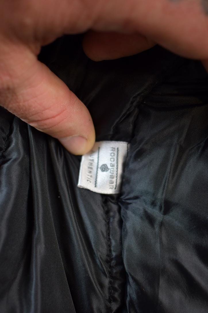 Vintage 1990s Deadstock Rocawear Embroidered Snap Button Hip Hop Satin Jacket from propervintagecanada