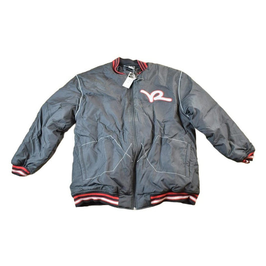Vintage 1990s Deadstock Rocawear Embroidered Snap Button Hip Hop Satin Jacket from propervintagecanada
