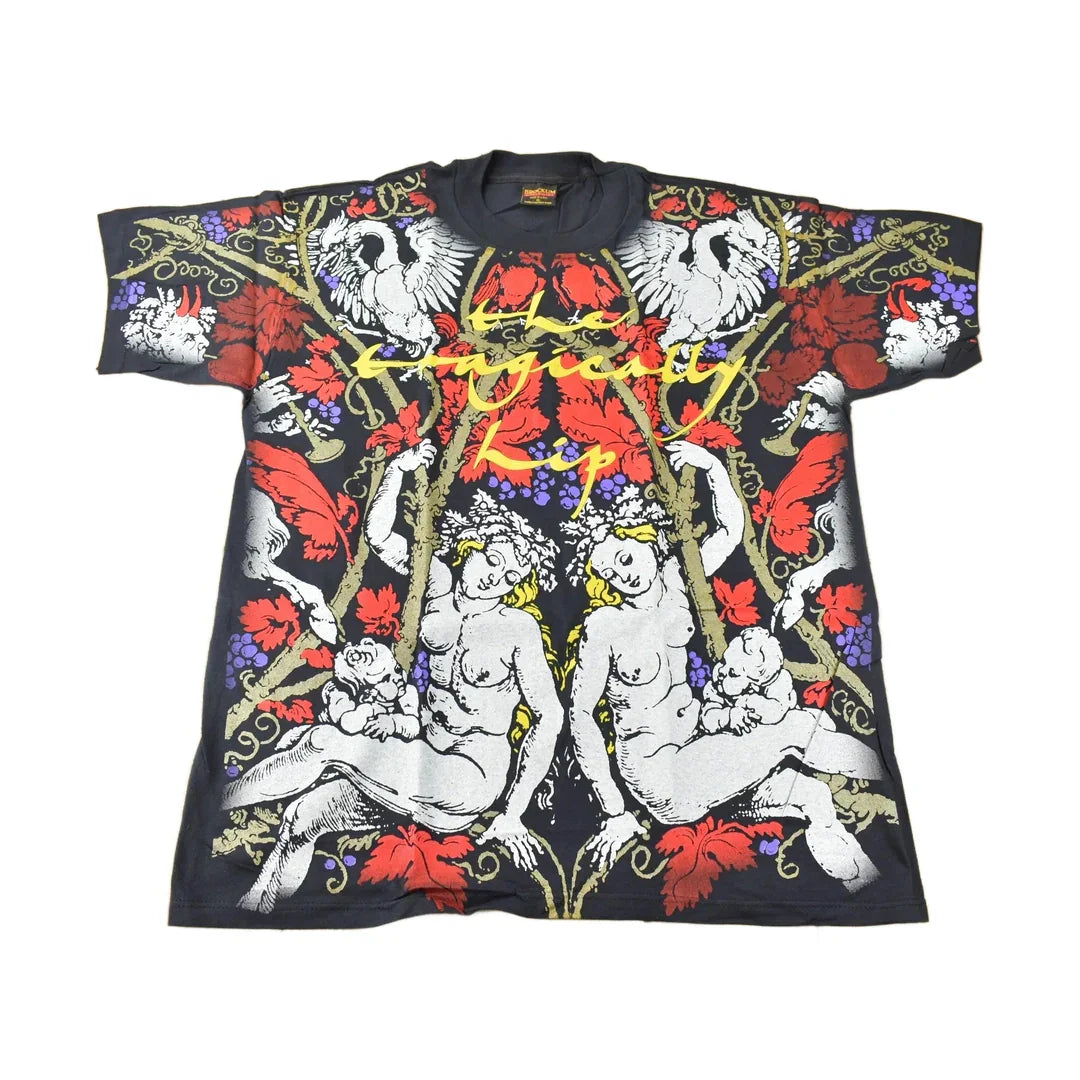 Vintage 1990s Deadstock The Tragically Hip All Over Print Single Stitch Graphic Brockum Band Tee Made in USA from propervintagecanada