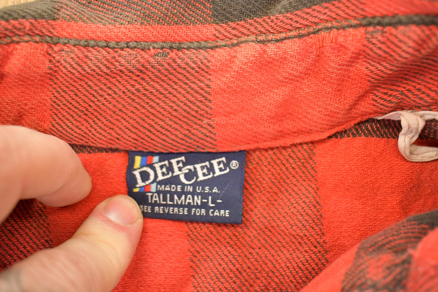 Vintage 1990s Dee Cee Plaid Button Up Shirt Men's L from propervintagecanada