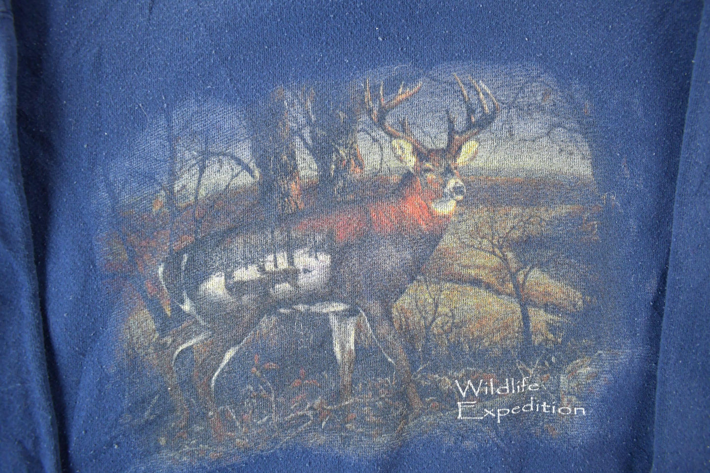 Vintage 1990s Deer Wildlife Animal Crewneck Sweatshirt Men's Medium from propervintagecanada