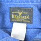 Vintage 1990s Deerskin Navy Button Up Shirt Mens M from propervintagecanada