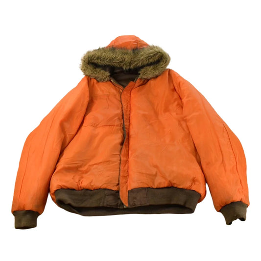 Vintage 1990s Delf USA Parka Flyer Military Bomber Flight Jacket Men's Large from propervintagecanada