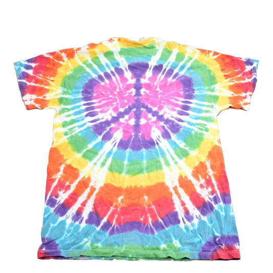Vintage 1990s Delta Tie Dye Peace T-Shirt Men's XL from propervintagecanada