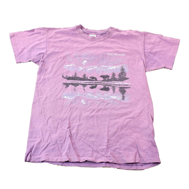 Vintage 1990s Denali National Park Alaska Single Stitch Graphic T-Shirt Men's Large from propervintagecanada