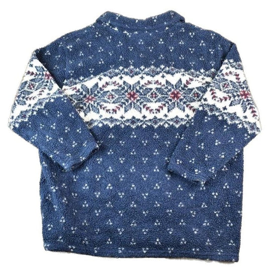 Vintage 1990s Denim And Co Fleece AOP Outdoorsman Sweater Men's 3XL from propervintagecanada