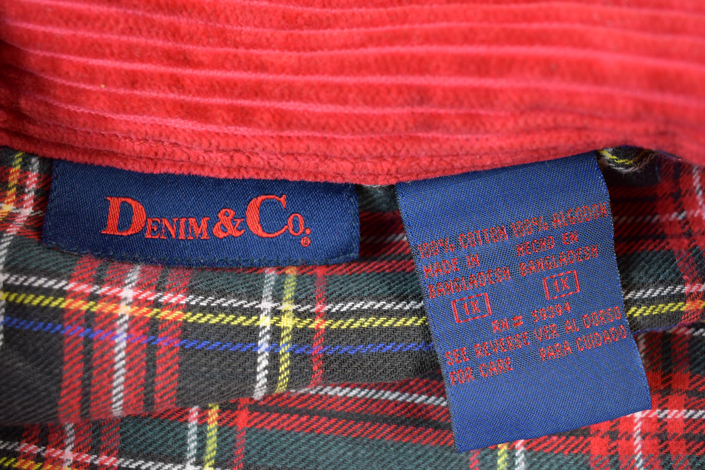 Vintage 1990s Denim & Co Full Zip Shirt  XLWomen's from propervintagecanada