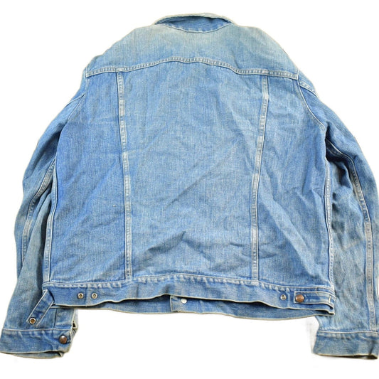 Vintage 1990s Denim Jean Trucker Jacket Men's Large from propervintagecanada
