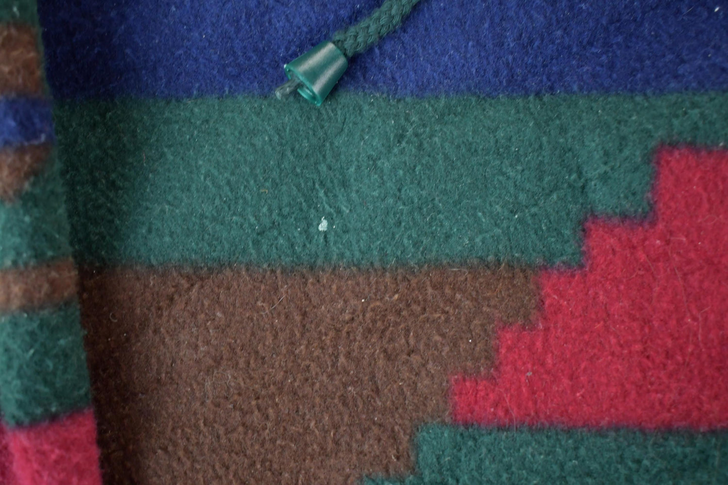 Vintage 1990s Denim Republic Aztec Pattern Fleece Hoodie Men's Medium from propervintagecanada