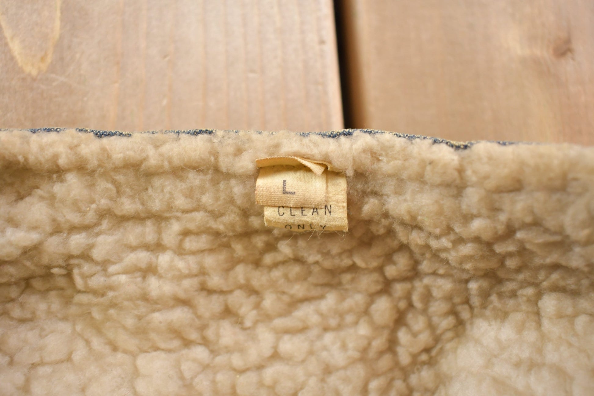 Vintage 1990s Denim Sherpa Lined Vest Men's Medium from propervintagecanada