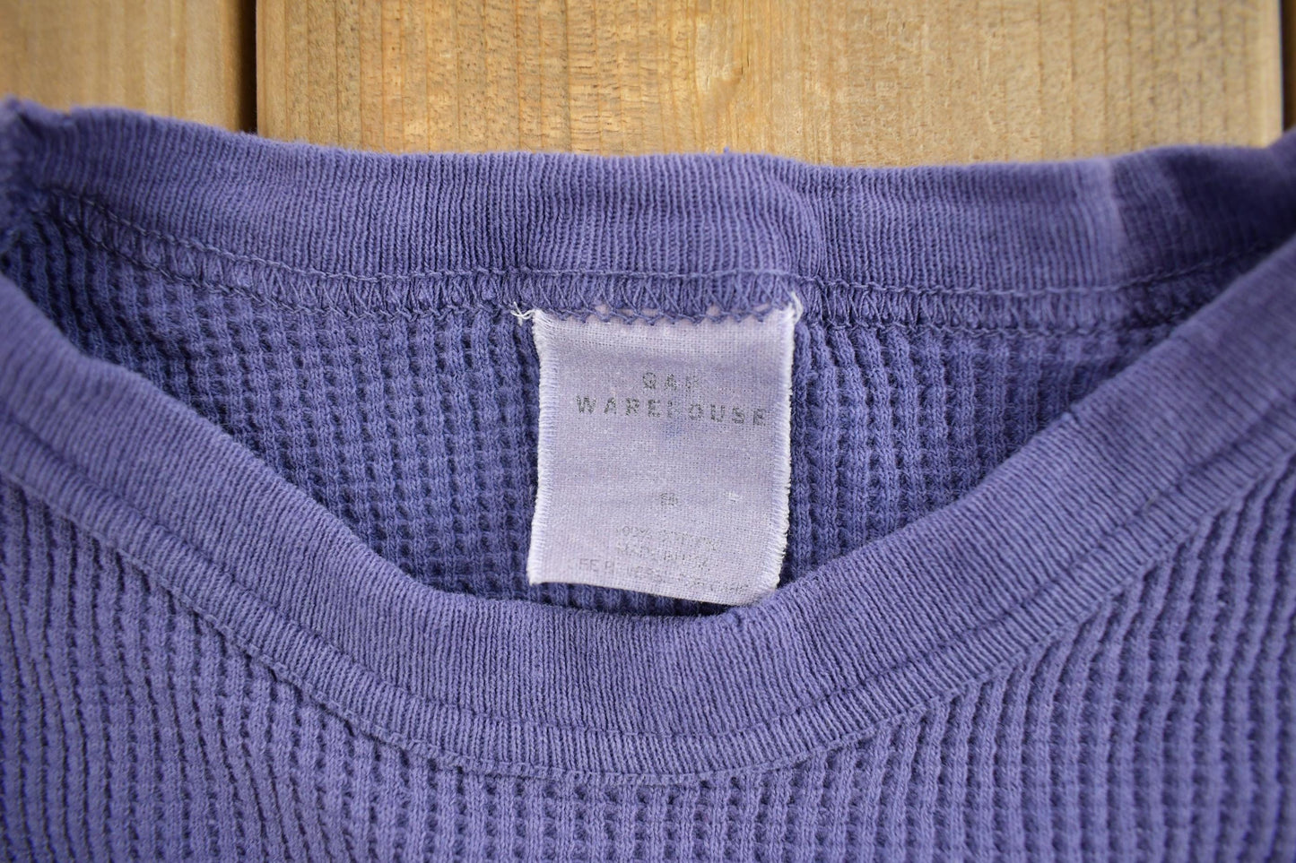 Vintage 1990s Denim Supply Co Waffle Knit Graphic Shirt Men's Large from propervintagecanada