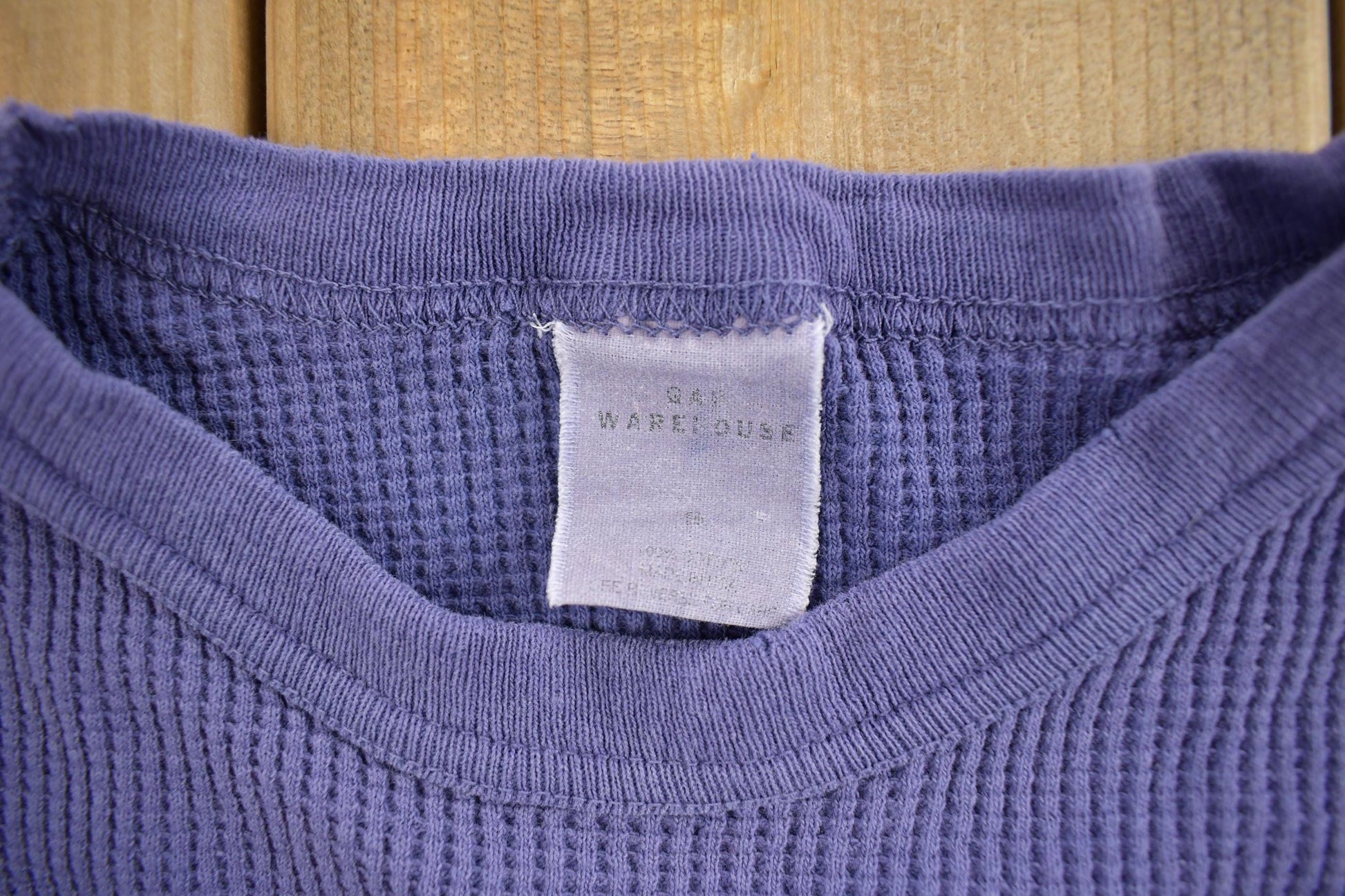 Vintage 1990s Denim Supply Co Waffle Knit Graphic Shirt Men's Large from propervintagecanada