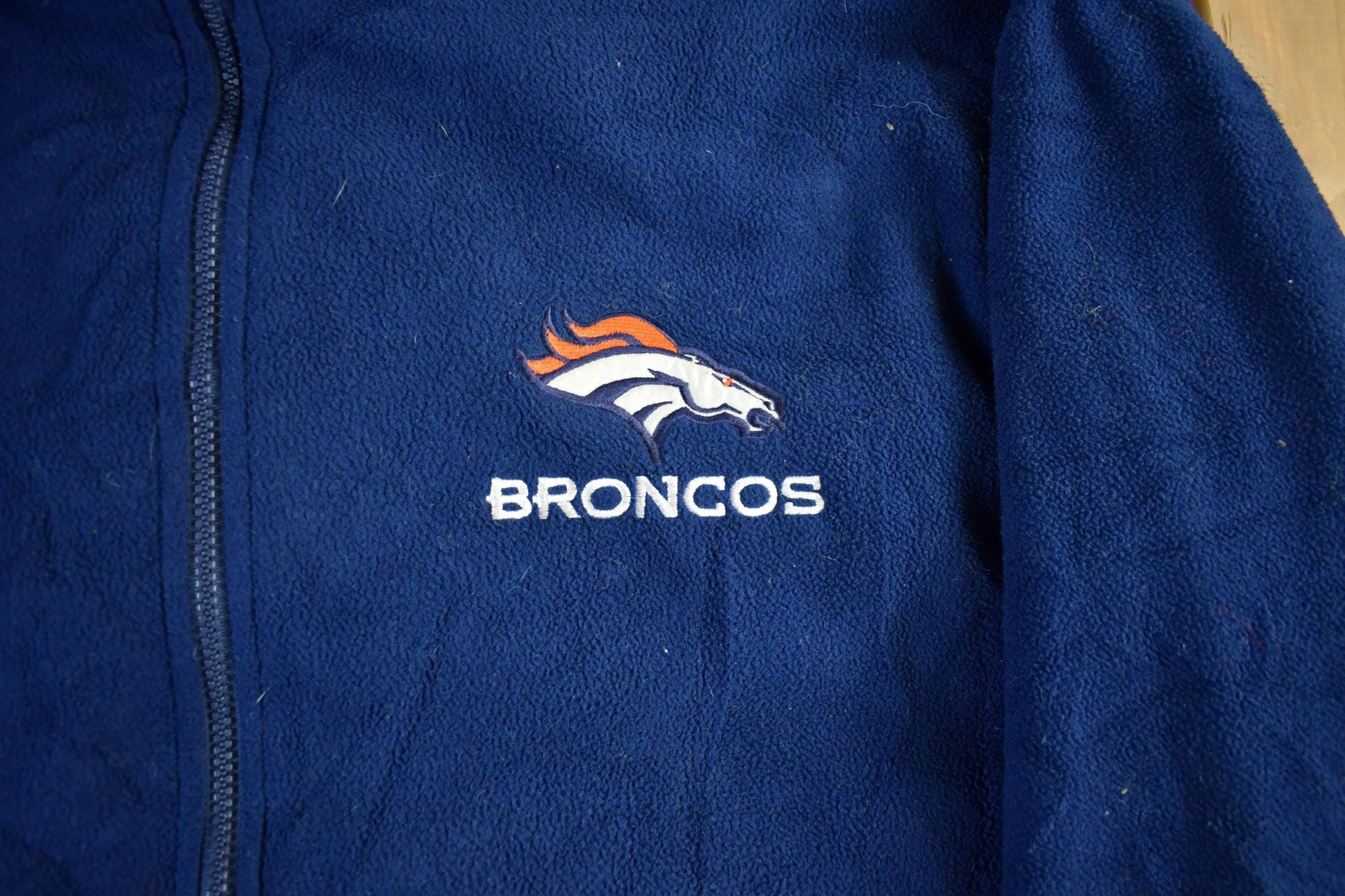 Vintage 1990s Denver Broncos NFL Reversible Jacket Men's Medium from propervintagecanada