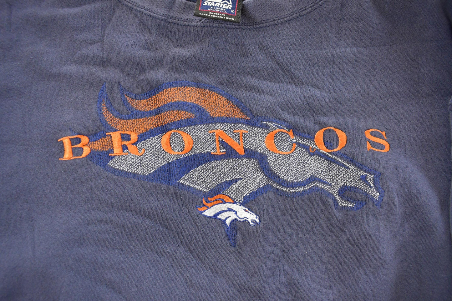 Vintage 1990s Denver Broncos Starter NFL Crewneck Sweatshirt Men's XL from propervintagecanada