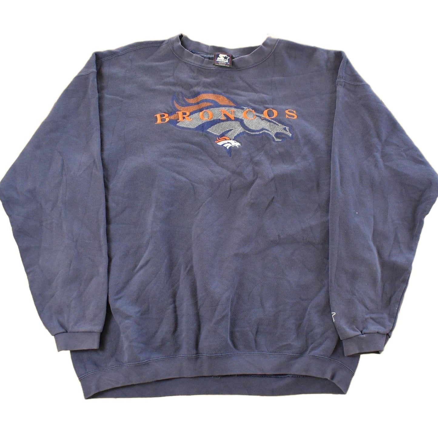 Vintage 1990s Denver Broncos Starter NFL Crewneck Sweatshirt Men's XL from propervintagecanada