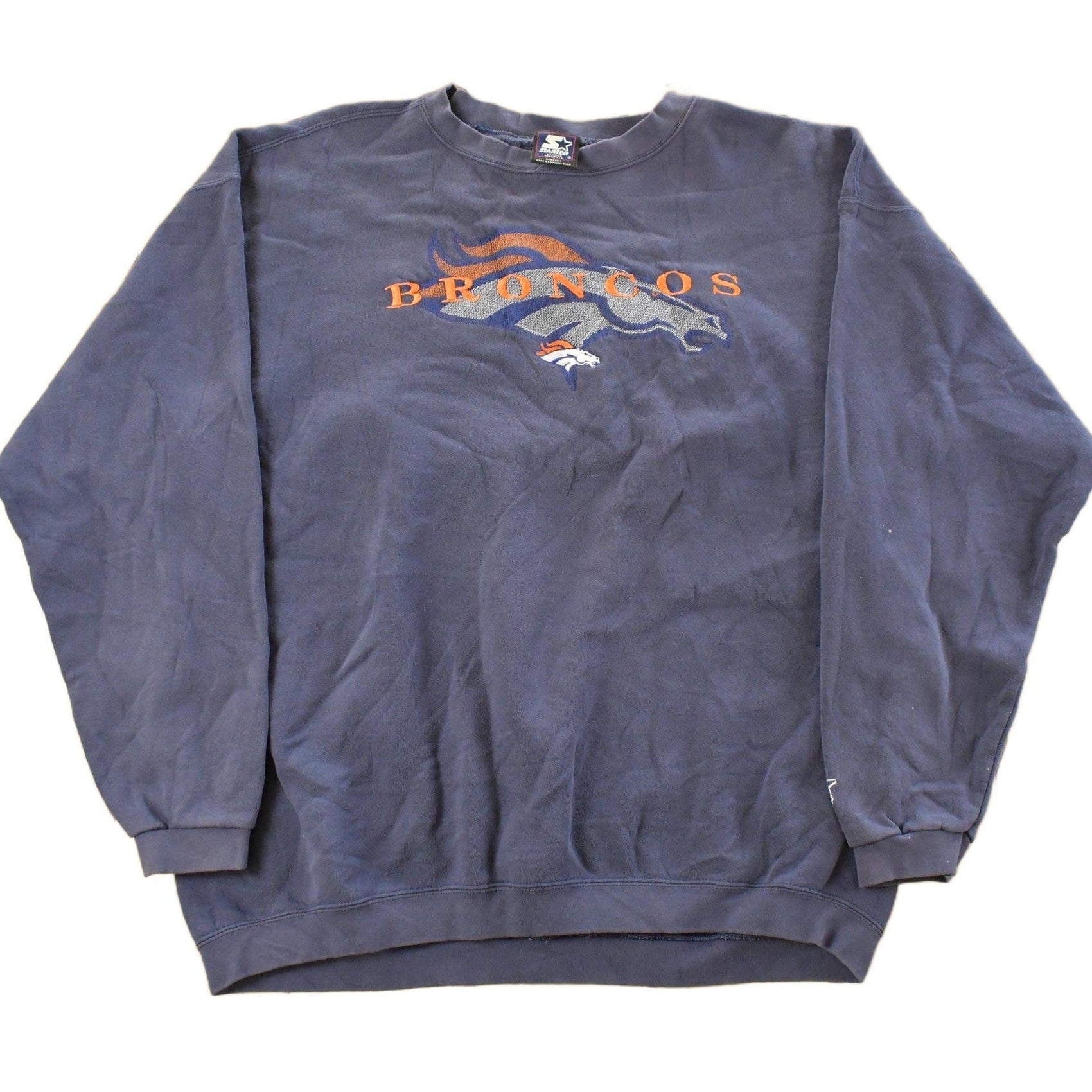 Vintage 1990s Denver Broncos Starter NFL Crewneck Sweatshirt Men's XL from propervintagecanada