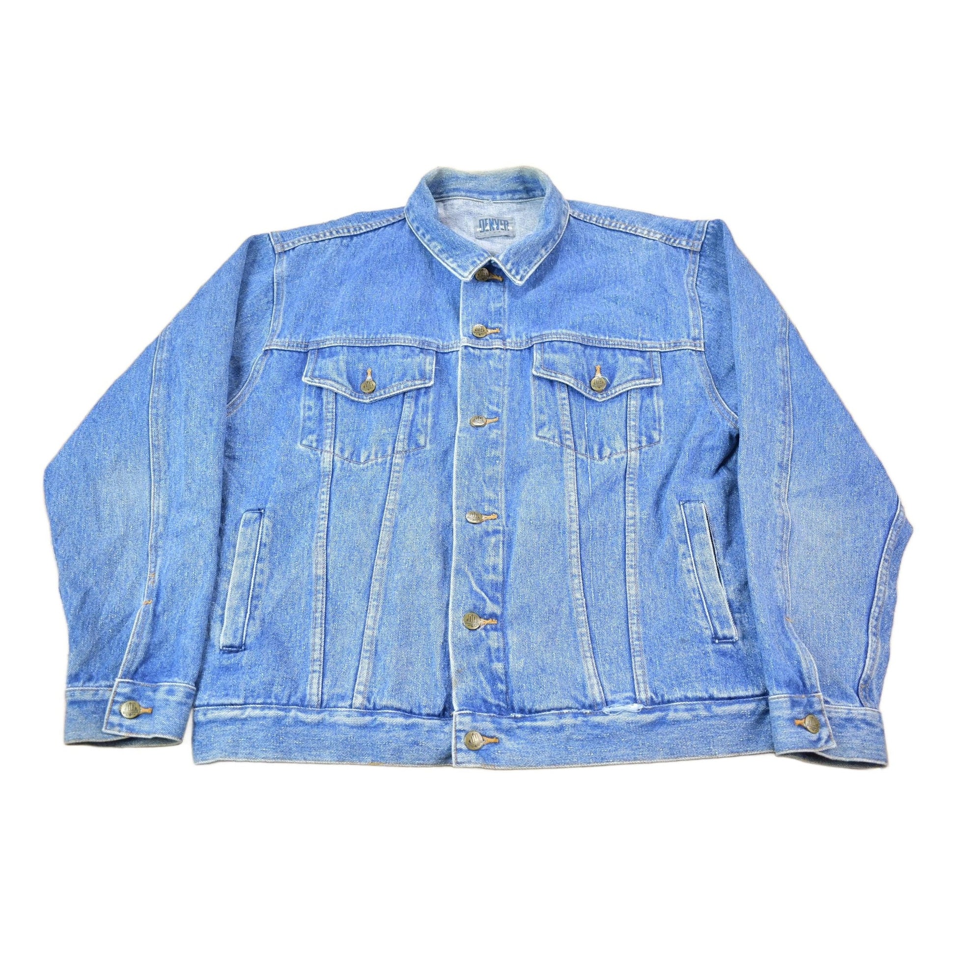 Vintage 1990s Denver Hayes Button Down Jean Jacket Size Large Men's Large from propervintagecanada