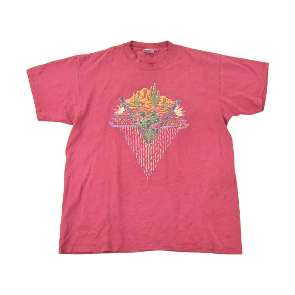 Vintage 1990s Desert Cactus Souvenir Travel T-Shirt Men's XL / Outdoorsman Destination Shirt / 90s Single Stitch Graphic Tee / Made in USA from propervintagecanada