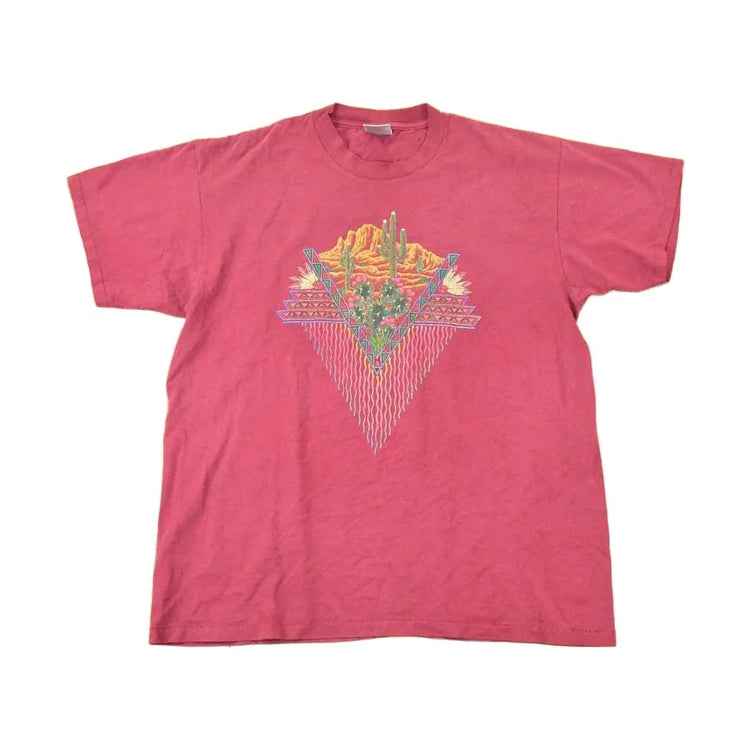 Vintage 1990s Desert Cactus Souvenir Travel T-Shirt Men's XL / Outdoorsman Destination Shirt / 90s Single Stitch Graphic Tee / Made in USA from propervintagecanada