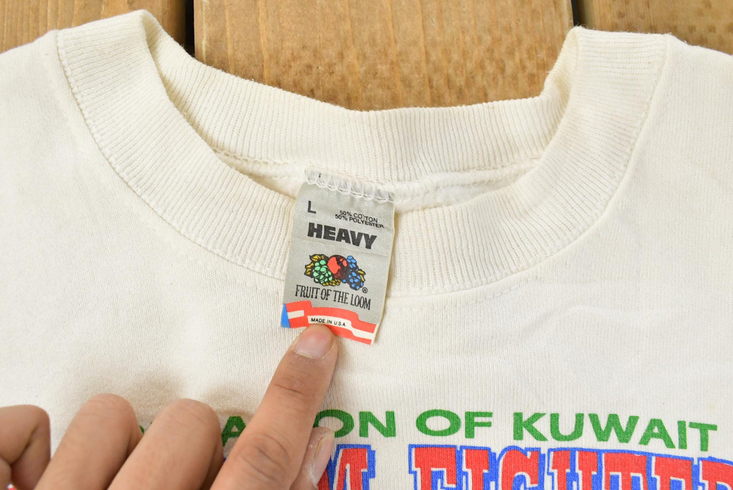 Vintage 1990s Desert Storm Crewneck Sweatshirt Men's M / 90s Crewneck / Souvenir Sweater / Streetwear / Vintage Military / 90s Desert Storm from propervintagecanada