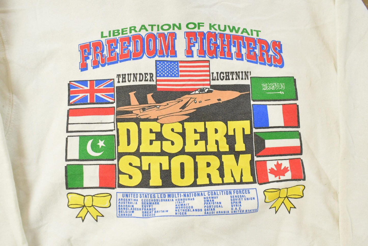 Vintage 1990s Desert Storm Crewneck Sweatshirt Men's M / 90s Crewneck / Souvenir Sweater / Streetwear / Vintage Military / 90s Desert Storm from propervintagecanada
