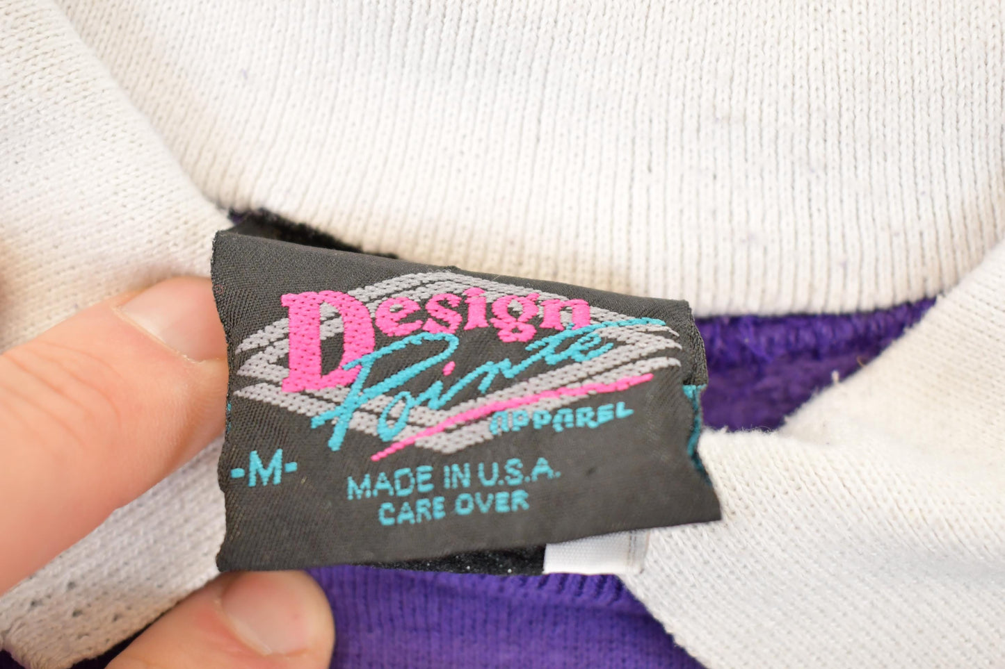 Vintage 1990s Design Pointe Floral Collared Graphic Print Crewneck Sweatshirt Women's M / Made In USA / 90's Destination Sweater from propervintagecanada