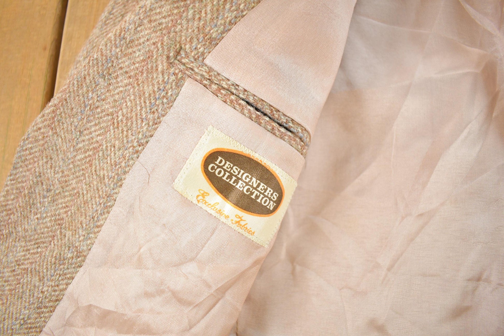 Vintage 1990s Designers Collection Wool Tweed Blazer Jacket Men's M from propervintagecanada
