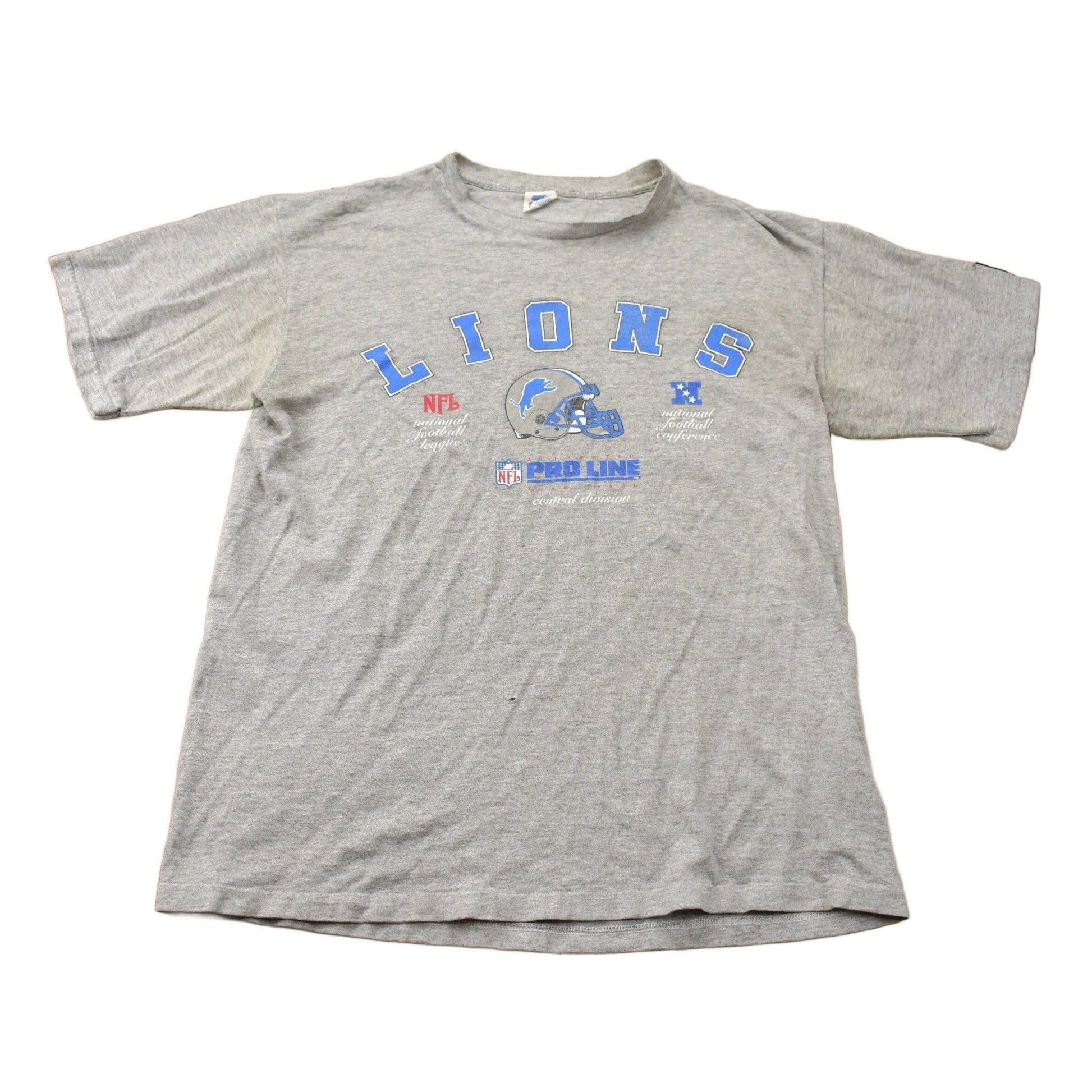 Vintage 1990s Detroit Lions Helmet NFL Starter Pro Line T Shirt Men's XL from propervintagecanada