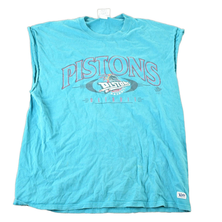Vintage 1990s Detroit Pistons NBA Basketball Graphic Tank Top Mens L from propervintagecanada