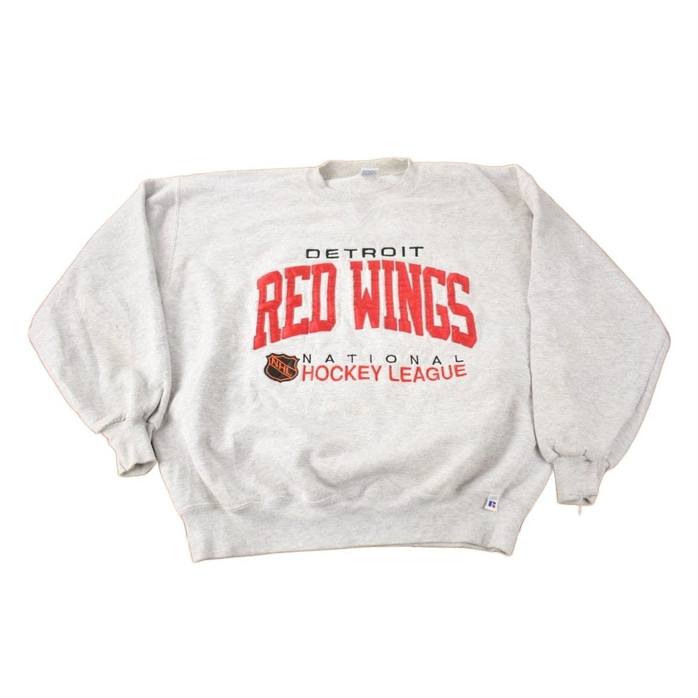 Vintage 1990s Detroit Red Wings NHL Embroidered Crewneck Sweatshirt Men's XL from propervintagecanada