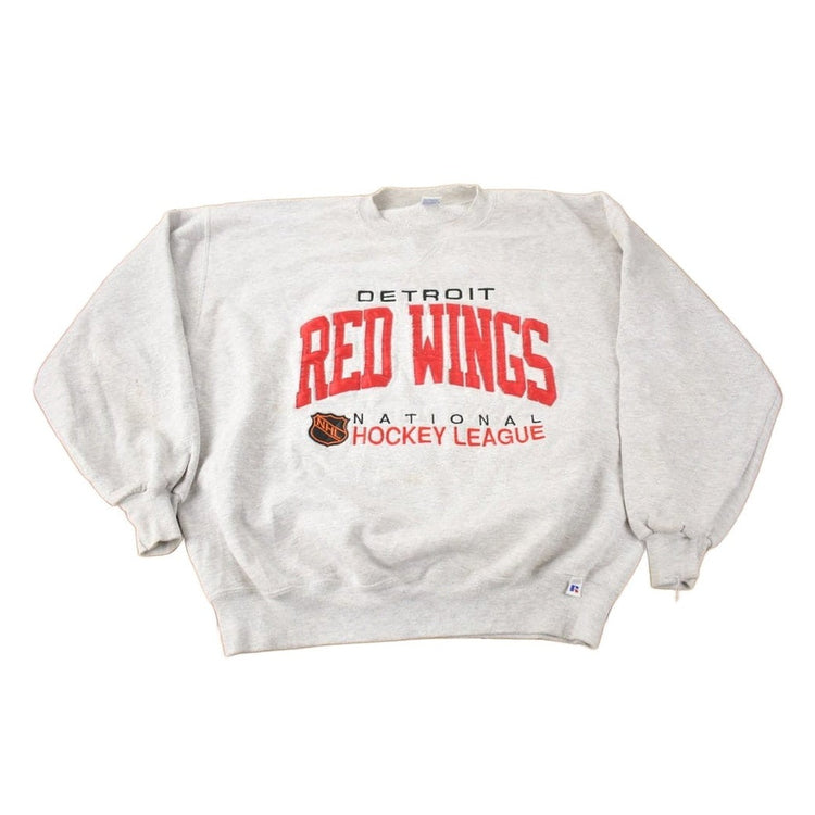 Vintage 1990s Detroit Red Wings NHL Embroidered Crewneck Sweatshirt Men's XL from propervintagecanada