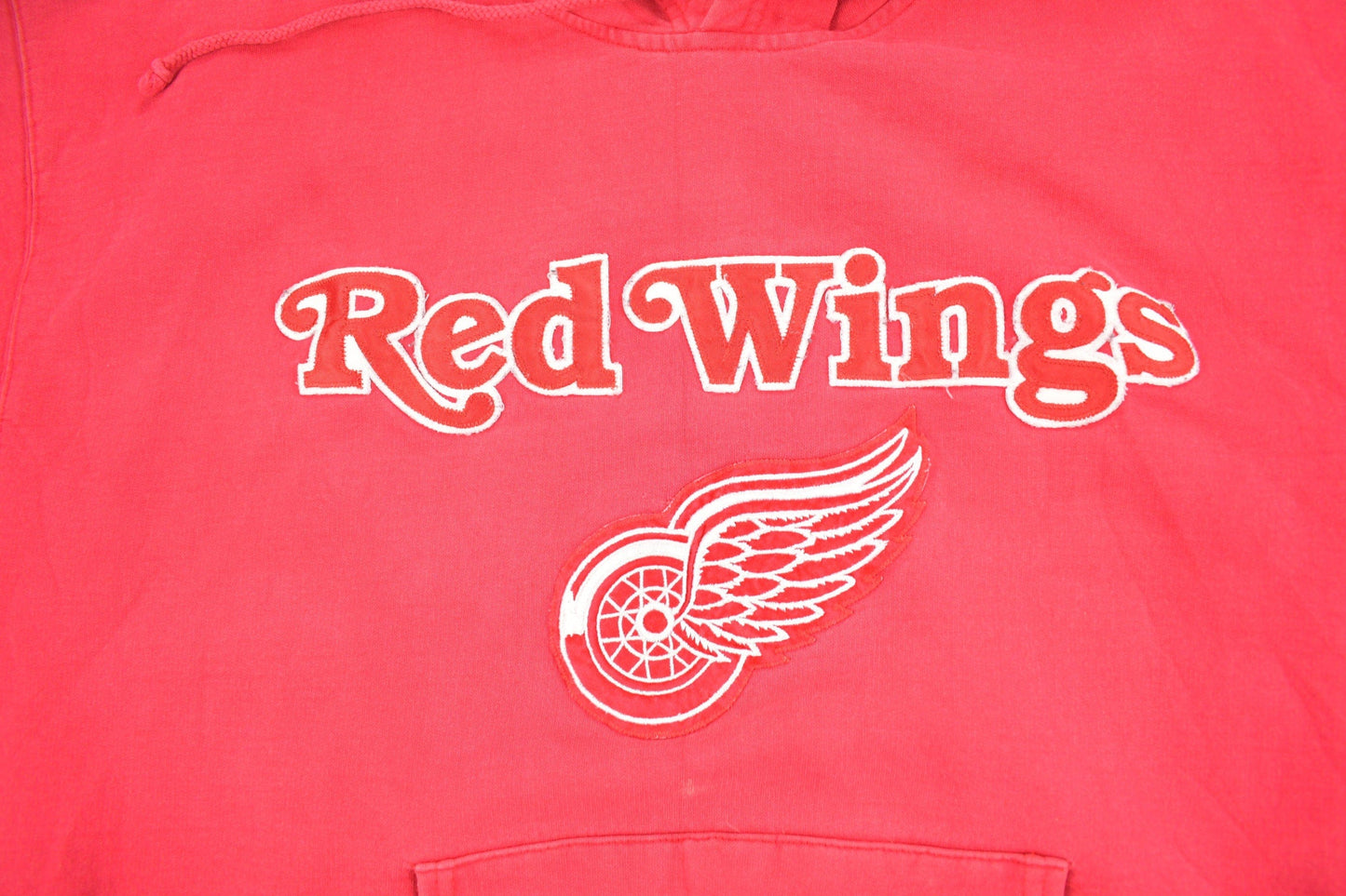 Vintage 1990s Detroit Red Wings NHL Embroidered Hoodie Men's XL from propervintagecanada
