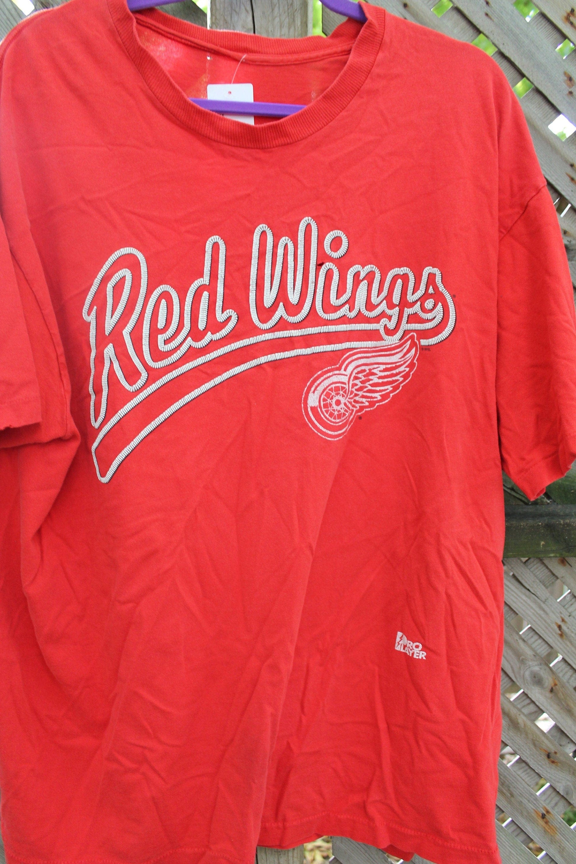 Vintage 1990s Detroit Red Wings NHL T Shirt Men's XL from propervintagecanada
