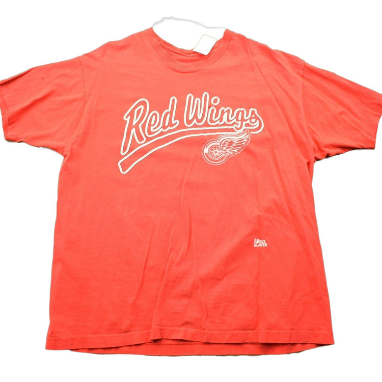 Vintage 1990s Detroit Red Wings NHL T Shirt Men's XL from propervintagecanada