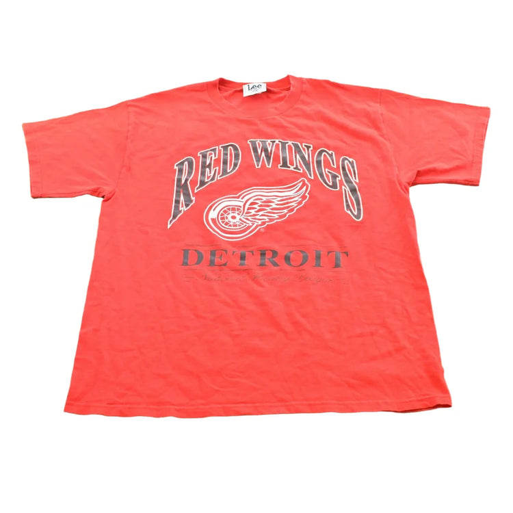 Vintage 1990s Detroit Red Wings T-Shirt Mens XL from propervintagecanada