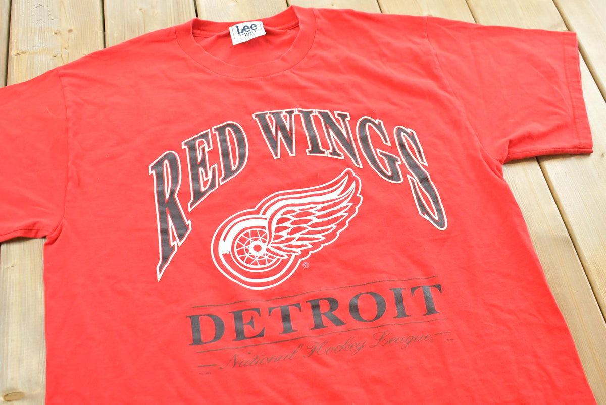 Vintage 1990s Detroit Red Wings T-Shirt Mens XL from propervintagecanada
