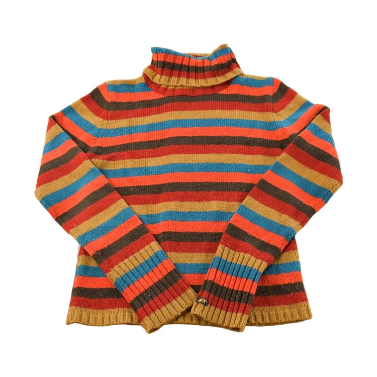 Vintage 1990s Dex Striped Knitted Turtleneck Sweater Women's XS from propervintagecanada