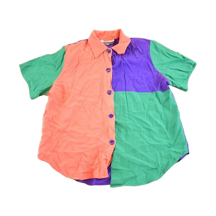 Vintage 1990s Diana Marco Button Up Shirt Women's L from propervintagecanada