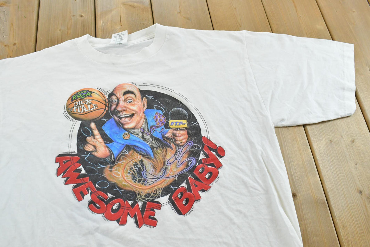 Vintage 1990s Dick Vitale The Rick College Basketball T-Shirt Men's XL from propervintagecanada