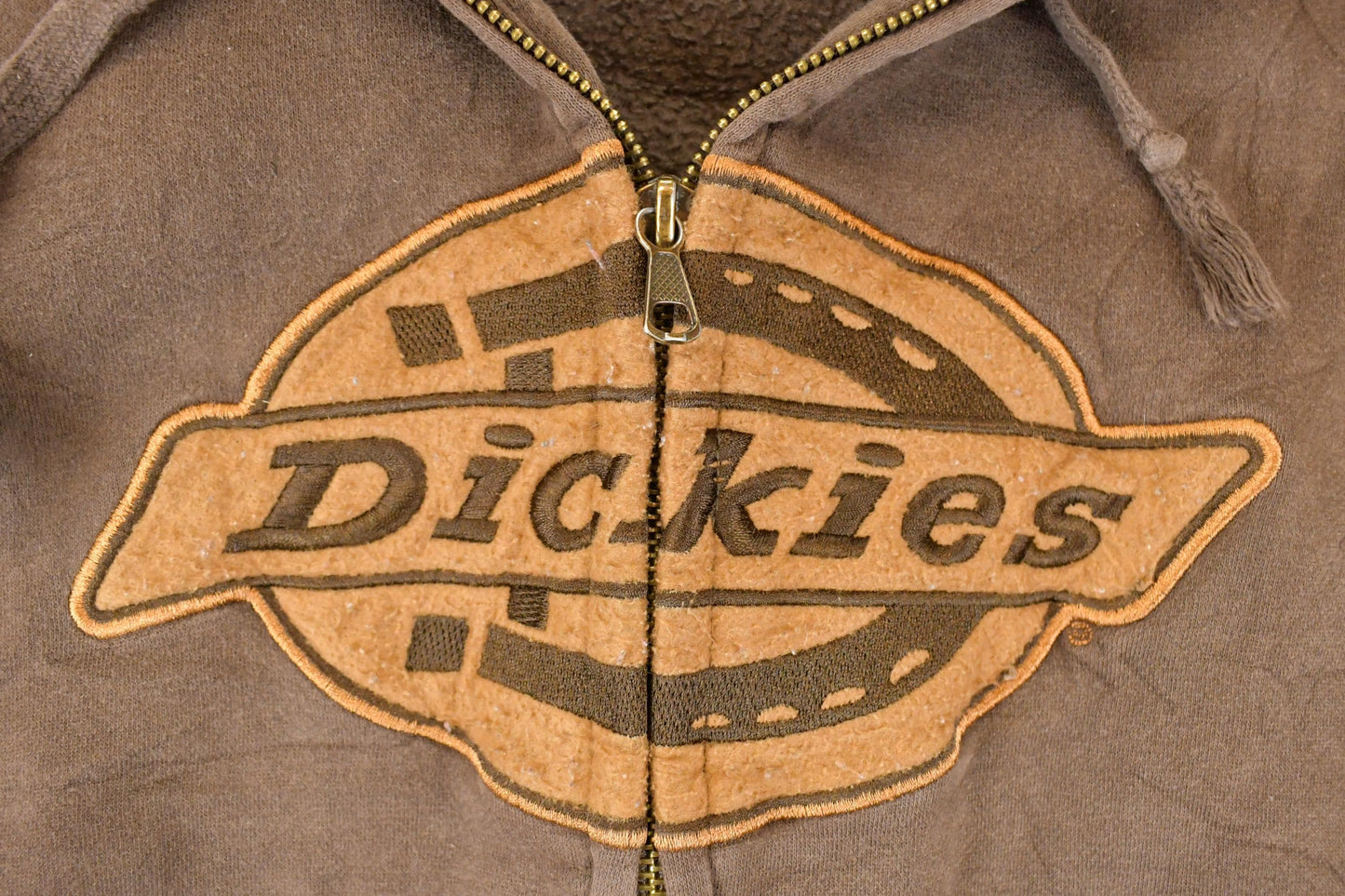Vintage 1990s Dickies Full Zip Embroidered Sweatshirt Men's L from propervintagecanada