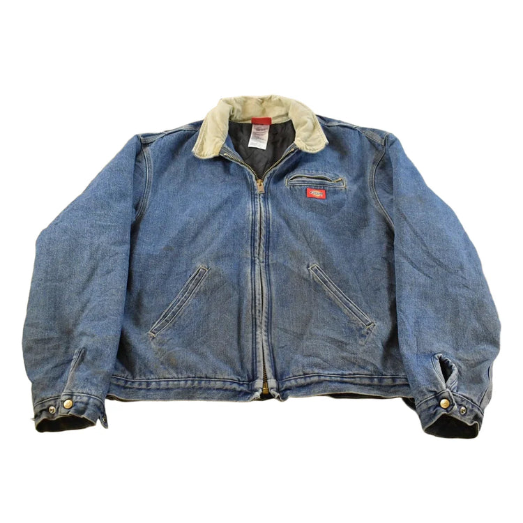 Vintage 1990s Dickies Insulated Denim Jean Jacket Men's 2XL from propervintagecanada