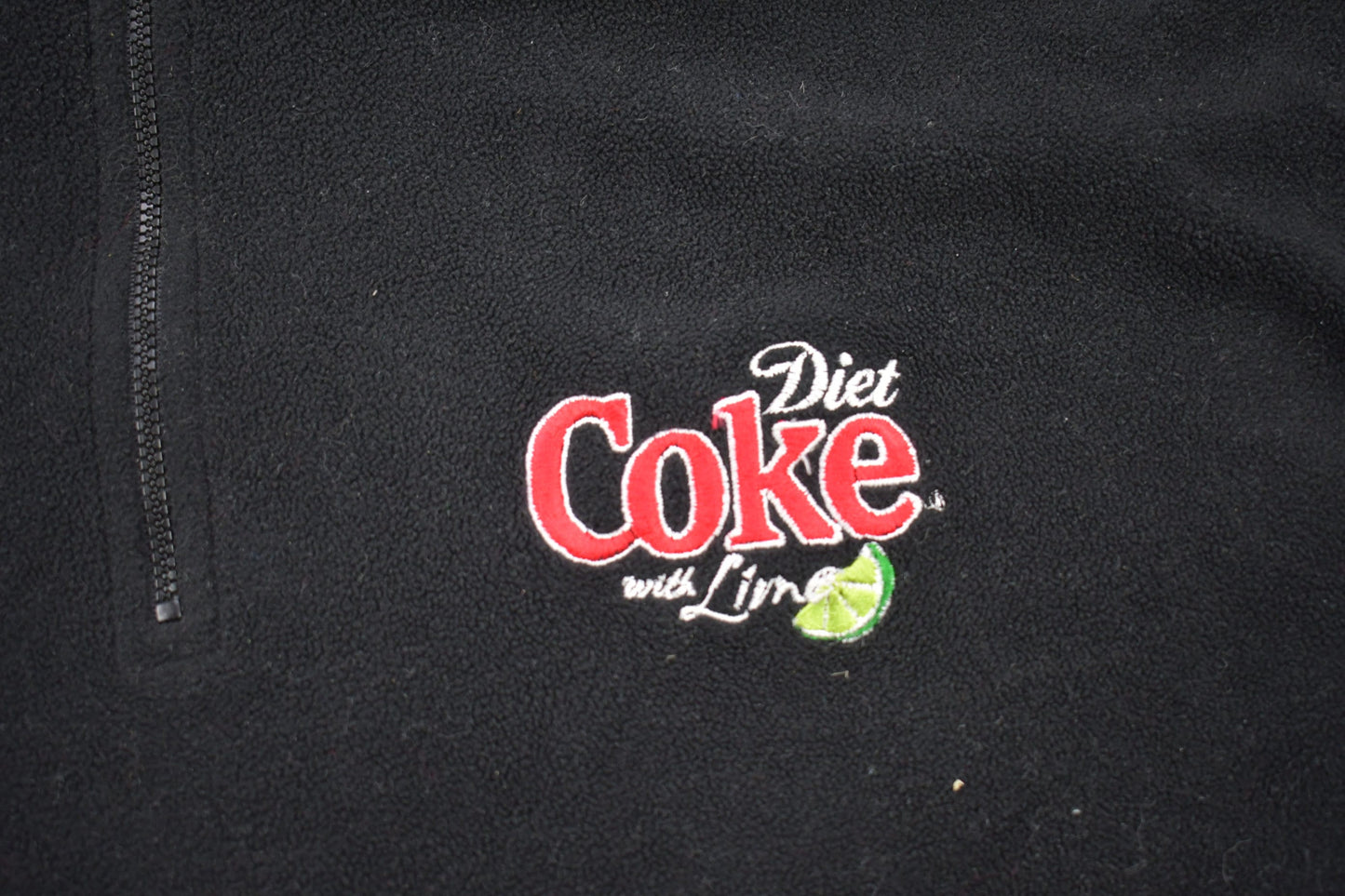 Vintage 1990s Diet Coke Lime Fleece Sweater Men's XL from propervintagecanada