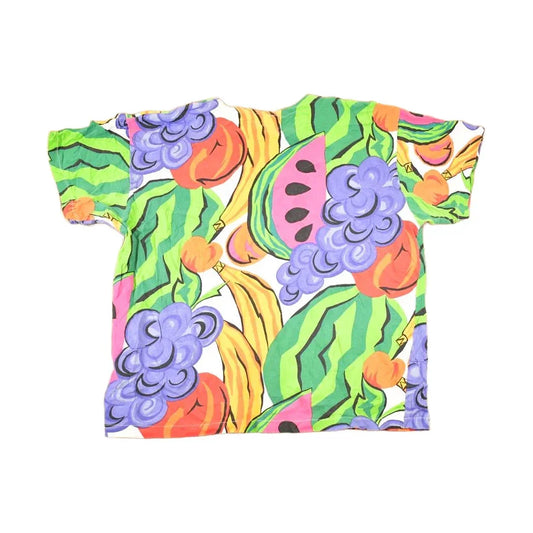 Vintage 1990s Diffusion AOP Fruits Souvenir T-Shirt Men's XL from propervintagecanada