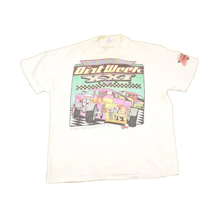 Vintage 1990s Dirt Week Souvenir Racing T-Shirt Men's L from propervintagecanada