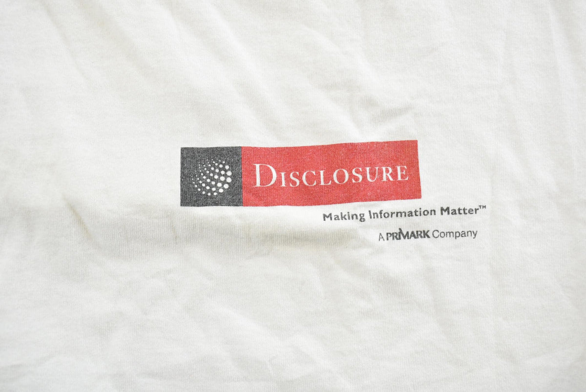 Vintage 1990s Disclosure Tech Graphic T-Shirt Men's L from propervintagecanada
