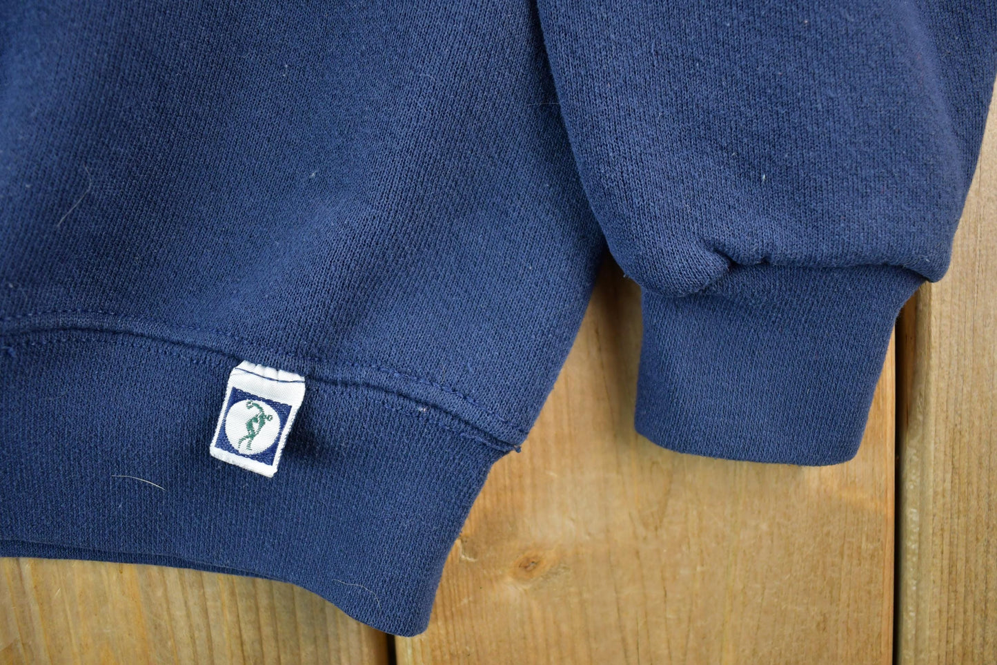 Vintage 1990s Discus Athletic Blank Blue Crewneck Sweatshirt Men's Medium from propervintagecanada