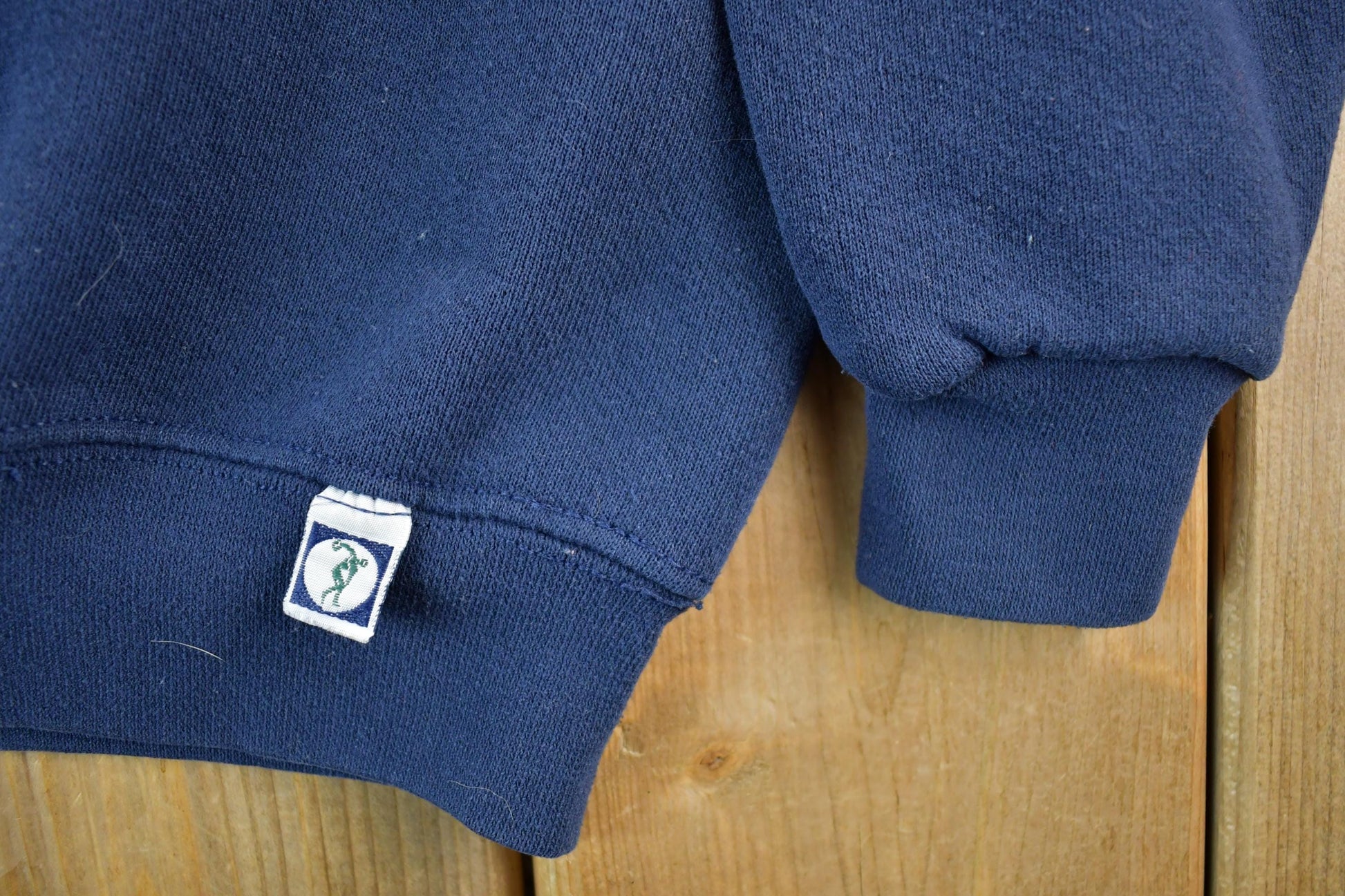 Vintage 1990s Discus Athletic Blank Blue Crewneck Sweatshirt Men's Medium from propervintagecanada