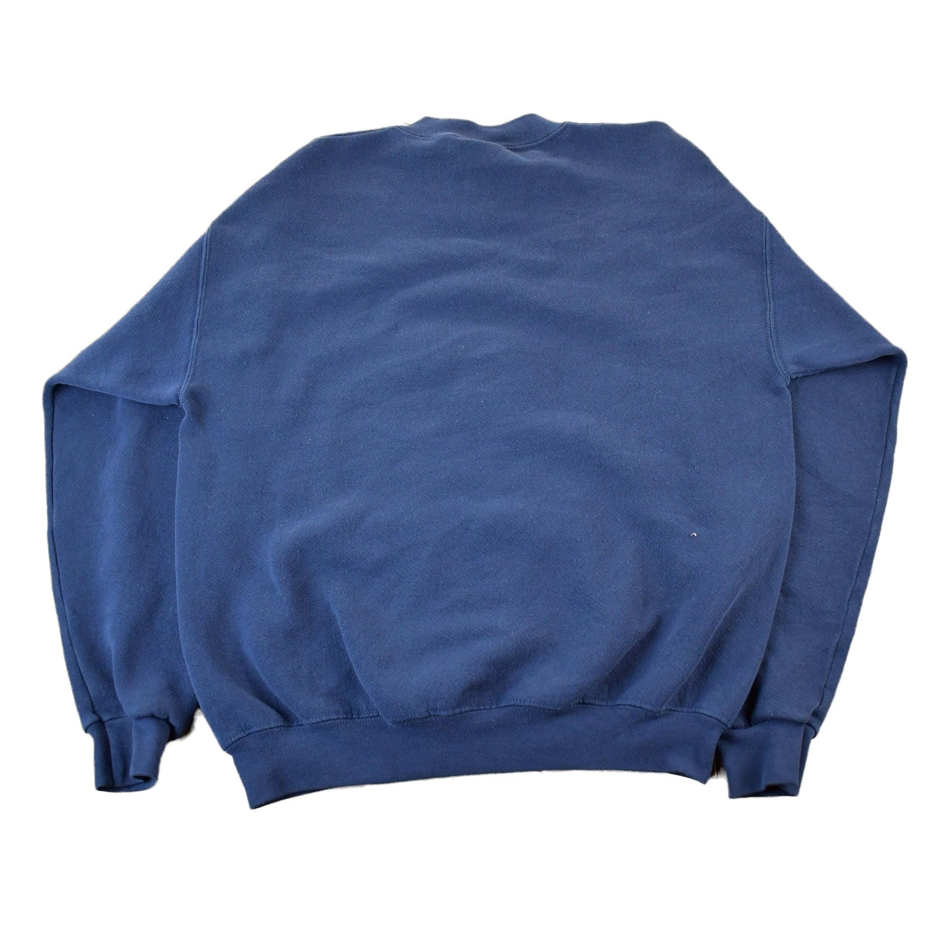 Vintage 1990s Discus Athletic Blank Blue Crewneck Sweatshirt Men's Medium from propervintagecanada