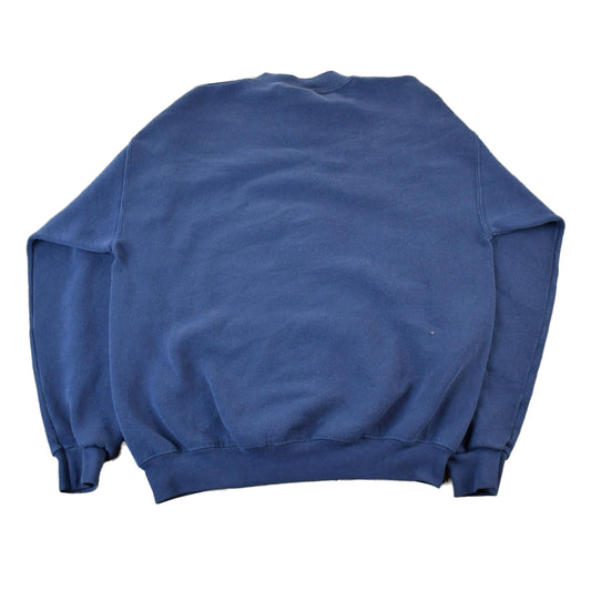 Vintage 1990s Discus Athletic Blank Blue Crewneck Sweatshirt Men's Medium from propervintagecanada