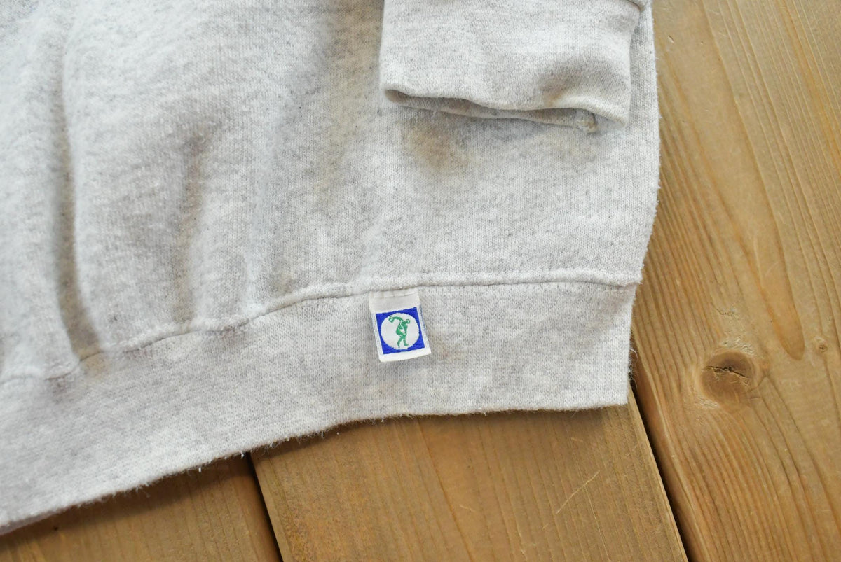 Vintage 1990s Discus Athletics Made In USA Basic Blank Grey Crewneck Sweatshirt Men's L from propervintagecanada